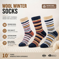Chaussettes thermiques en laine de haute qualité avec logo personnalisé, vente en gros, tricot torsadé, chaudes pour l'hiver, usage quotidien à la maison, pour femmes