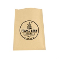 Sachet de café en poudre de thé à 3 côtés, sachet d'échantillon thermoscellable/sachet en plastique biodégradable en papier artisanal