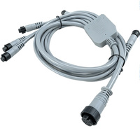 Câble personnalisé M12 8 broches gris, étanche, faisceau de câbles mâle-femelle, DC mâle et femelle pour machines, utilisation extérieure