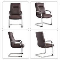 Chaises de bureau en cuir pour réunion, personnel, confortable et Simple pour les réunions et les clients