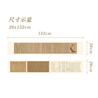 Grand tapis de protection de bureau en feutre noir, absorbant, imperméable, imprimé UV, réutilisable, pour la peinture Sumi et les travaux manuels