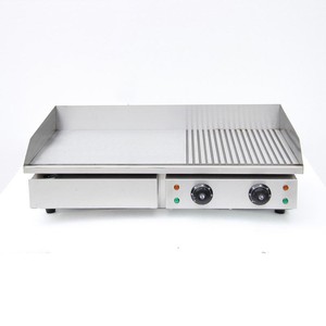 Piastra Elettrica Professionale 4.4KW in <span class=keywords><strong>Acciaio</strong></span> <span class=keywords><strong>Inox</strong></span> per Cucina Commerciale, Ideale per Steakhouse e BBQ - Product Image 2