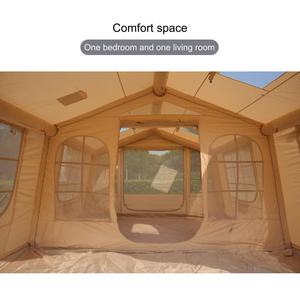 Tente gonflable familiale de camping grand format, résistante aux UV et imperméable, 6-17,28 mètres carrés - Product Image 4