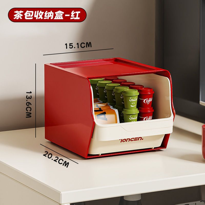 One layer of retro red thickened storage rack/box *1