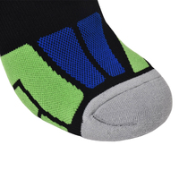 Chaussettes de sport unisexes personnalisées à compression, antidérapantes, en maille, pour marathon, randonnée, antibactériennes, en Spandex/Nylon, avec logo sur le dessous