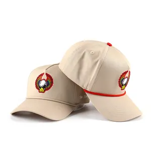 Vendita calda di cappelli di alta qualità ricamo Logo personalizzato cappellini sportivi 5 pannelli cappelli da Baseball grossisti cappello personalizzato per gli uomini