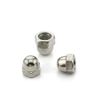 Carbon steel / stainless steel din1587 hex domed cap nut