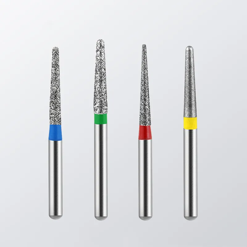 Brocas dentárias de polimento de alta velocidade para peças de mão com turbina OEM barata Brocas dentárias de diamante em carboneto de tungstênio