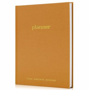 Vintage A5 Customizable Leather Hardcover <b>Planner</b> with 100 Sheets Designable Thick Paper High-quality Calendar Notebook - Product Image 4