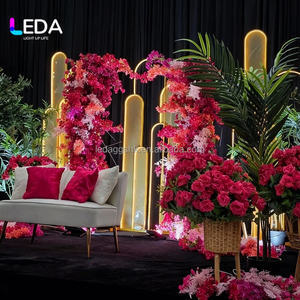 Guirnaldas de Buganvillas Artificiales de Seda Rosa Intenso Hechas a Mano por LEDA, Decoración para Bodas, Eventos y Fiestas - Product Image 2