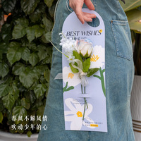 Evergreenwrap Handheld Bloemkaarten Enkel Rozenboeket Verpakking Bloemverpakkingsmaterialen Valentijnsdag Moederdag