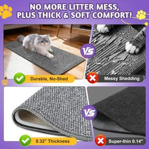 Griffoir d'angle mural moderne en sisal pour <span class=keywords><strong>chat</strong></span>, protection <span class=keywords><strong>anti</strong></span>-griffures pour portes et meubles, idéal pour chats d'intérieur - Product Image 5