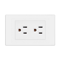 Interrupteurs et prises murales FIKO American Standard Thaïlande/US/Type universel avec USB/Type-C/GFCI/Prise de courant et interrupteur d'éclairage