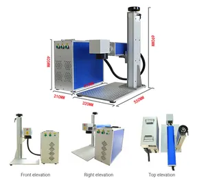 UV Fiber Laser Marking Machine Engraving Printer Grabador CO2 20W 30W 50W Omtech Name Tag