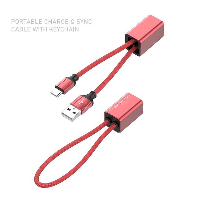Ldnio LC98 250MM Portable Charger & Sync Cable With Keychain