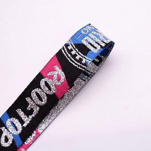 Bracelets jetables personnalisés imprimés par transfert thermique en ruban de soie pour festivals de musique, fêtes et événements - Product Image 3