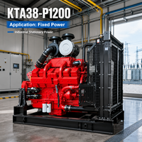KTA38 Seri KTA38-P1200 809kW 1500rpm Mesin Diesel Industri Turbocharged Aftercooled Unit Tenaga untuk Pompa dan Drainase