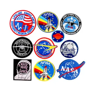 Hoge Kwaliteit Custom Stof Materiaal Nasa Space Shuttle Uitdager Missie Patch Voor Kleding Accessoires