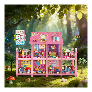 Set de figuras para casa de muñecas, muebles, accesorios, set de casa de muñecas para contar historias, juego creativo, juguete, regalo - Product Image 3