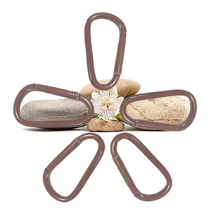 आउटडोर शिविर और पालतू बैग के लिए 6 सेमी एल्यूमीनियम कारबिनर कीचेन हुक - Product Image 5