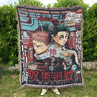 Tapiz Tejido de Anime y Dibujos Animados, Manta Jacquard Gruesa de Poliéster y Algodón, Funda de Sofá, Decoración de Pared, Ecológico, Venta al por Mayor
