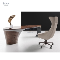 Bureau en marbre noir de style moderne en bois avec design européen adapté à la maison bureau chambre salle de bain ou hall