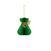 Décorations suspendues en papier nid d'abeille 3D vert, magnétiques et réutilisables, pour la Saint-Patrick 2026 et Pâques, avec trèfle, mouton et porte-monnaie, style irlandais