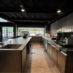 Barra de Bar Comercial de Acero Inoxidable 201, Mesa de Bar Industrial con Fregadero Resistente a la Oxidación para Restaurante o Pub - Product Image 4