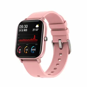 2023 Weihnachtsgeschenke niedriger Preis schöne P8 Smart Watch Slim 2.5D gebogenes Design 1.4 Zoll Schlaf Tracker Blut-Sauerstoff-Monitor-Uhr