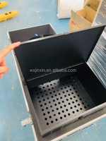 JINXIN Big Machine CO2 Confetti Blower Machine & Cannon DMX/Manuel, Construction Métallique Noire 200W pour Effets Spéciaux