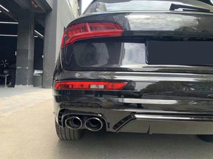 Diffusore Posteriore Nero Lucido con Terminali di Scarico per Audi Q5 SQ5 FY B9 Sline 2018-2021, Disponibile negli USA - Product Image 6