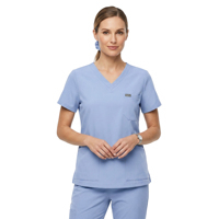 NIAAHINN 2026 Ensemble de Blouse Médicale Extensible pour Femme, Col en V, Anti-Plis, Multi-Poches, Uniforme d'Infirmière, Logo Personnalisé, Tenue de Travail Hospitalière