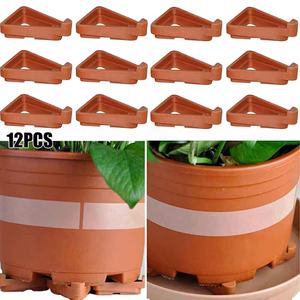 Outil <span class=keywords><strong>de</strong></span> décoration intérieure, 12 pièces, 7x5,5x2,3 cm, pieds <span class=keywords><strong>de</strong></span> pot <span class=keywords><strong>de</strong></span> fleurs invisibles à profil bas, rehausseurs <span class=keywords><strong>de</strong></span> pot <span class=keywords><strong>de</strong></span> <span class=keywords><strong>jardin</strong></span>, contrôle des racines - Product Image 6