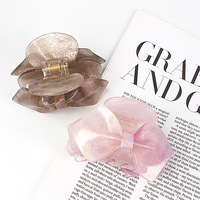 Grande pince à cheveux en acétate, pince requin dégradée ombrée pour femme, grande pince élégante pour chignon ou queue de cheval, accessoires capillaires tendance