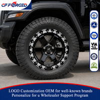 Jantes de camion tout-terrain forgées monobloc de haute qualité personnalisées, 17, 18, 20 pouces, noir brillant, 5x127, pour Jeep Gladiator Wrangler