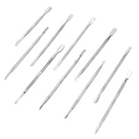 Herramienta de manicura de acero inoxidable de venta directa de fábrica, dispositivo de extracción de clavos de una sola cabeza, herramienta para clavos incrustados