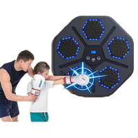 TRYALL Machine de boxe murale électrique pour la maison, kit d'entraînement pour adultes, coussinets de frappe, pratique du Taekwondo, cuir durable