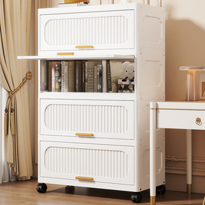 Thiết kế mới nhà ráp tủ tổ chức đa chức năng Stackable nhựa lưu trữ <span class=keywords><strong>box</strong></span> & Thùng Lưu Trữ gấp tủ - Product Image 6