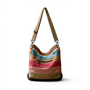 High Quality Promotional PU Leather Shoulder Bag Handbag Embossed Logo <b>Square</b> Tote Bag Custom Logo - Product Image 3