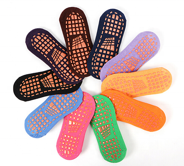 Custom Sports Grip Socks Trampoline Anti-slip Running Socks