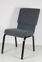 Chaise d'église connectée avec porte-livres chaise de banquet pasteur en métal conférence en tissu de bonne qualité à vendre