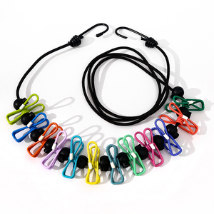 Sèche-<span class=keywords><strong>linge</strong></span> de voyage pliable multifonctionnel en latex, résistant au vent, élastique, montage sur porte/mur - Écologique, gain de place - Product Image 3