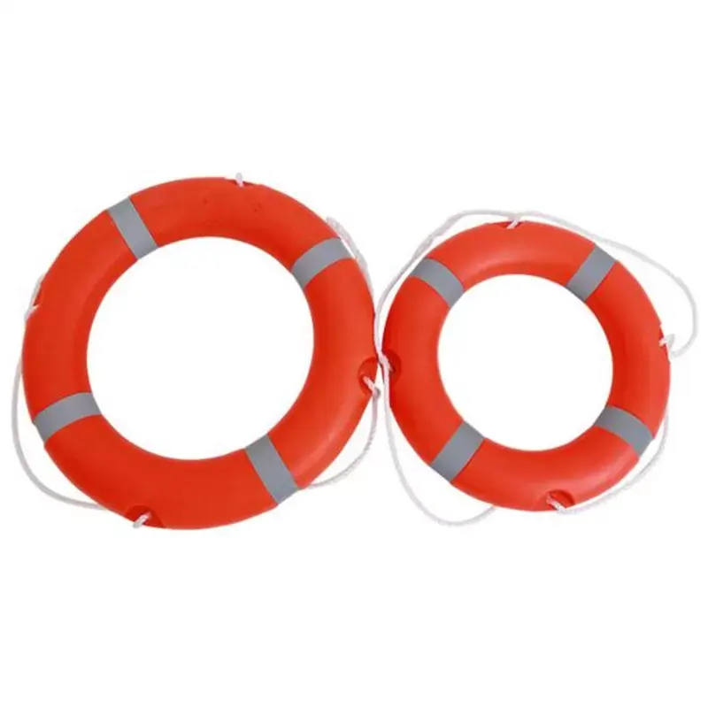 MED Approval SOLAS Marine Lifebuoy Life Buoy Ring Reflective Orange Accessories PVC Outer SDF Color Tape Weight Material Origin