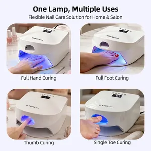 Lampe à ongles UV LED 2-en-1 pour séchage rapide du vernis gel avec capteur automatique, pour manucure complète des doigts et du pouce - Product Image 6