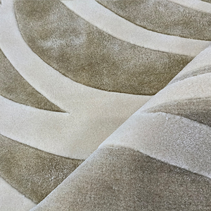 Fábrica de alfombras de China Patrón en forma de hoja natural moderno Alfombra de seda de bambú Alfombra de lujo personalizada hecha a mano suave - Product Image 4