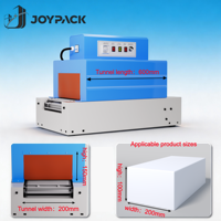 Machine de rétraction compacte de table pour film POF/PP, scelleuse pour emballage carton et bouteille, machine d'emballage sous film rétractable anti-humidité, petite taille