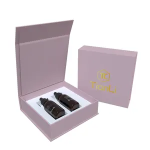 定制独特化妆盒30毫升玻璃精油滴管瓶纸盒指甲油油包装盒