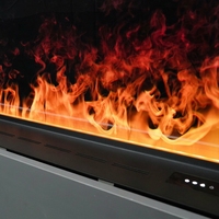 Cheminée électrique encastrée à vapeur d'eau avec effet de flamme LED 3D personnalisable, haute qualité, pour hôtels et maisons, vente en gros