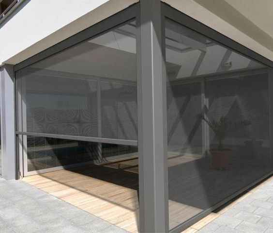 Factory Prices Motorized Zip Track Outdoor Roller Blinds Balcony ...