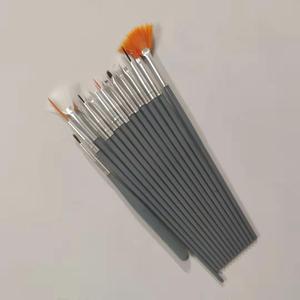 15pcs Plastic Nylon Nail Art <b>Brush</b> Pen Set Liner Oval <b>Brush</b> Heads for UV Gel Painting Manicure - Product Image 6